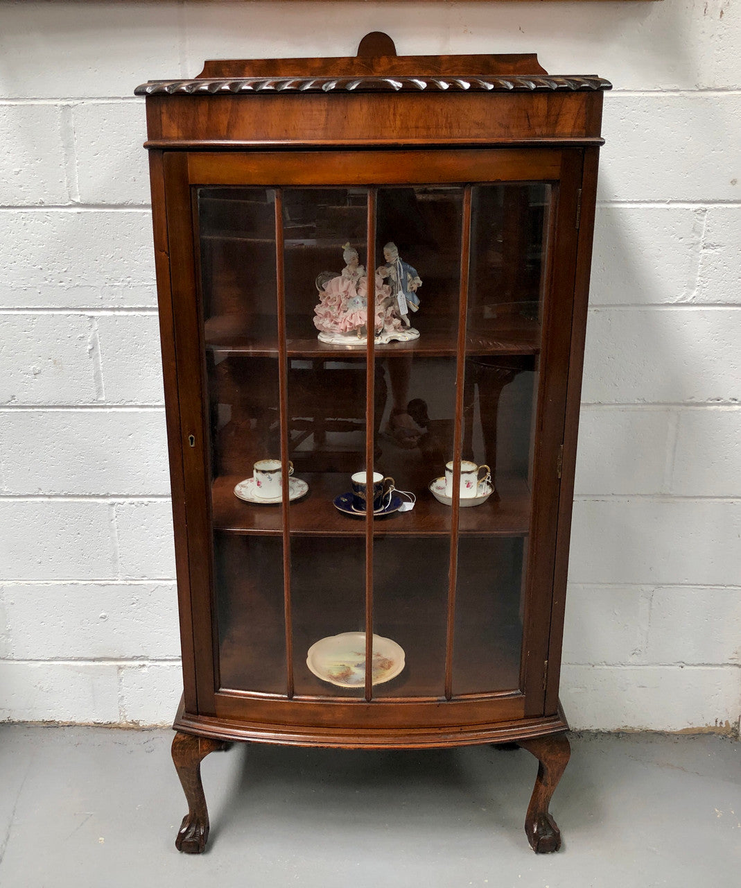 Walnut Chippendale Style Display Cabinet | Antique & Vintage | Moonee Ponds Antiques | Australia Wide Delivery