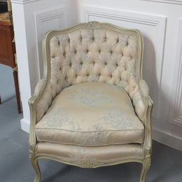 Stunning French Louis XV Style Boudoir Chair