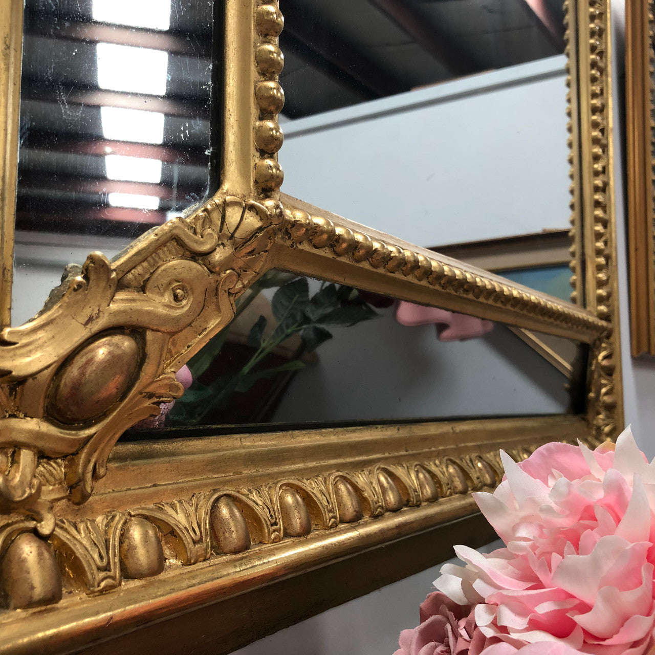 Beautiful French 19th Century Cushion Mirror | Antique & Vintage | Moonee Ponds Antiques | Australia Wide Delivery