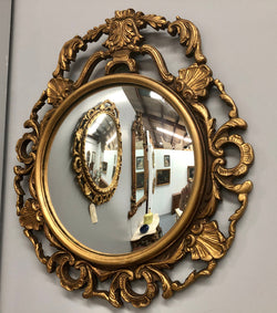 French Gilt Wood Round Convex Mirror | Antique & Vintage | Moonee Ponds Antiques | Australia Wide Delivery