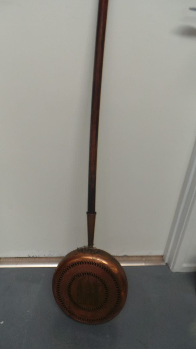 Antique French Copper Bed Warmer