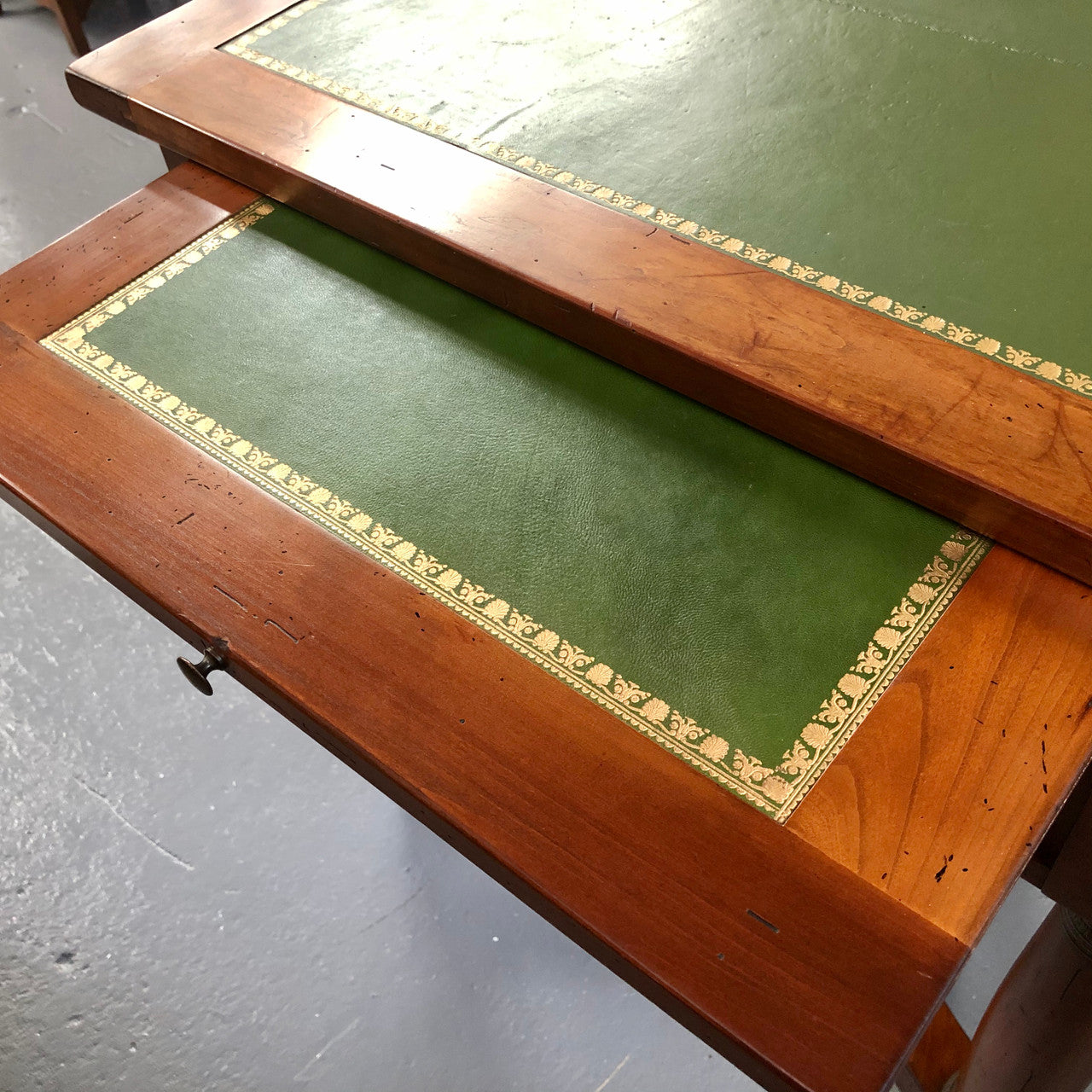 Fabulous Vintage leather top desk