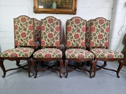 Rare Set of Eight High Quality French Walnut Louis XV Style Chairs | Antique & Vintage | Moonee Ponds Antiques | Australia Wide Delivery