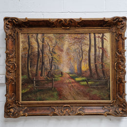 Beautifully Framed French Impressionist Oil on Canvas