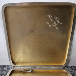 Art Deco Sterling Silver card case. In good condition please view photos as they help form part of the description.