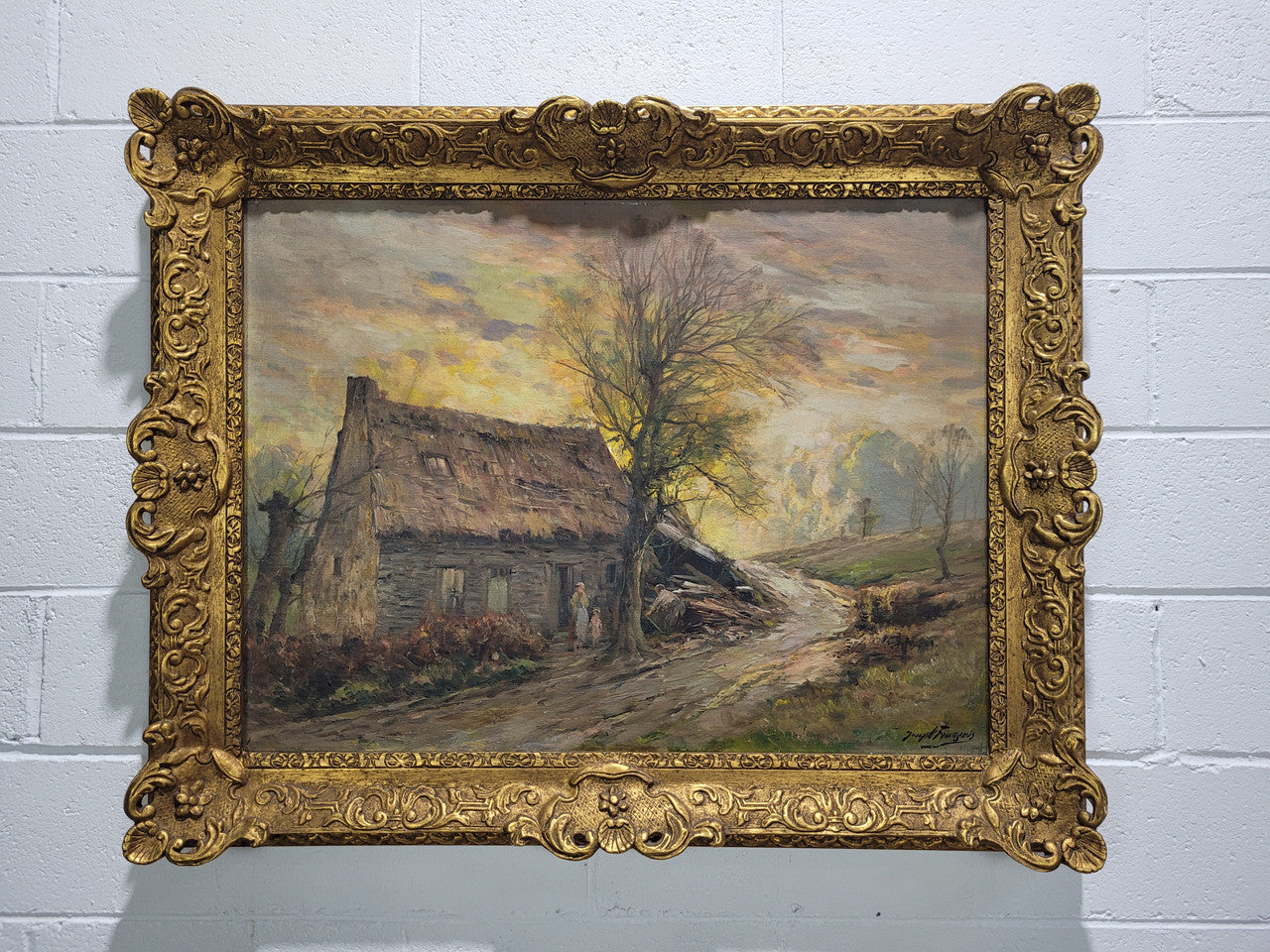 Stunning Signed French Oil On Canvas Impressionist Painting | Antique & Vintage | Moonee Ponds Antiques | Australia Wide Delivery
