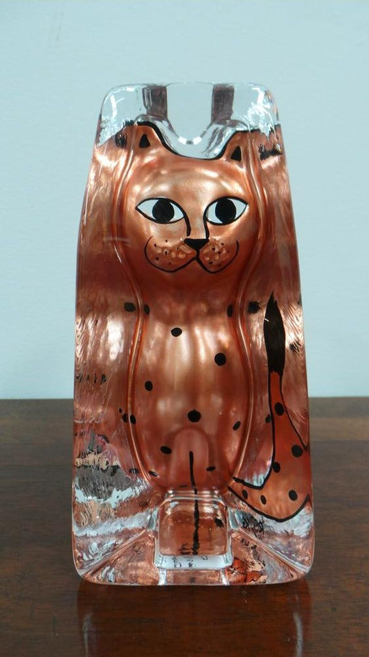 Decorative Art Glass Cat