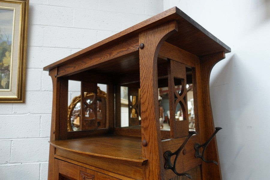 Arts and Crafts Hall Stand | Antique & Vintage | Moonee Ponds Antiques | Australia Wide Delivery