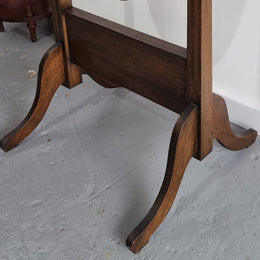 Lovely simple Antique Walnut cheval mirror with original bevelled mirror. In good original detailed condition.