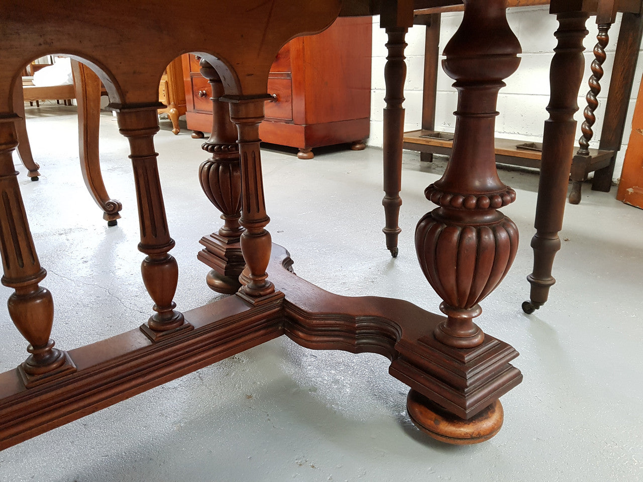Henry II Style Walnut Extension Dining Table | Antique & Vintage | Moonee Ponds Antiques | Australia Wide Delivery