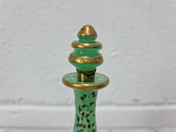 Rare French 19th Century Green Opaline Glass Scent Bottle | Antique & Vintage | Moonee Ponds Antiques | Australia Wide Delivery