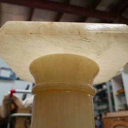 Large Vintage Italian Alabaster Pedestal