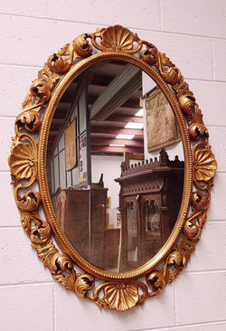 Italian 19th Century Gilt Oval Mirror | Antique & Vintage | Moonee Ponds Antiques | Australia Wide Delivery