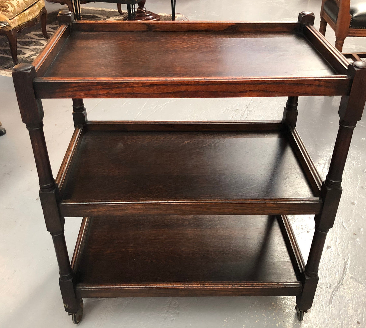 Lovely Oak Drinks Trolley | Antique & Vintage | Moonee Ponds Antiques | Australia Wide Delivery
