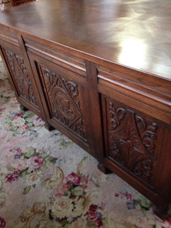 French Oak Double Pedestal Desk | Antique & Vintage | Moonee Ponds Antiques | Australia Wide Delivery