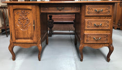 Lovely Vintage French Oak Desk | Antique & Vintage | Moonee Ponds Antiques | Australia Wide Delivery