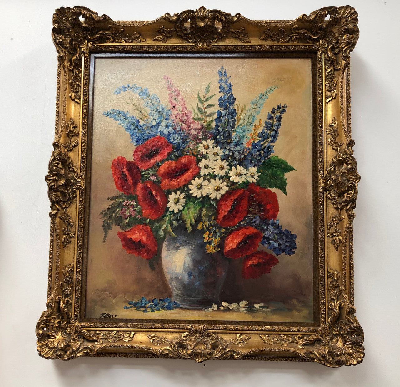 French Gilt Framed Floral Oil On Canvas | Antique & Vintage | Moonee Ponds Antiques | Australia Wide Delivery