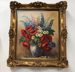 French Gilt Framed Floral Oil On Canvas | Antique & Vintage | Moonee Ponds Antiques | Australia Wide Delivery