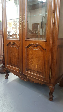 French Louis XV Style Oak Vitrine | Antique & Vintage | Moonee Ponds Antiques | Australia Wide Delivery