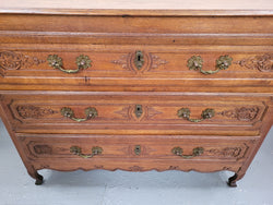 French Louis 15th Style Three Drawer Chest Featuring Carved Drawers | Antique & Vintage | Moonee Ponds Antiques | Australia Wide Delivery
