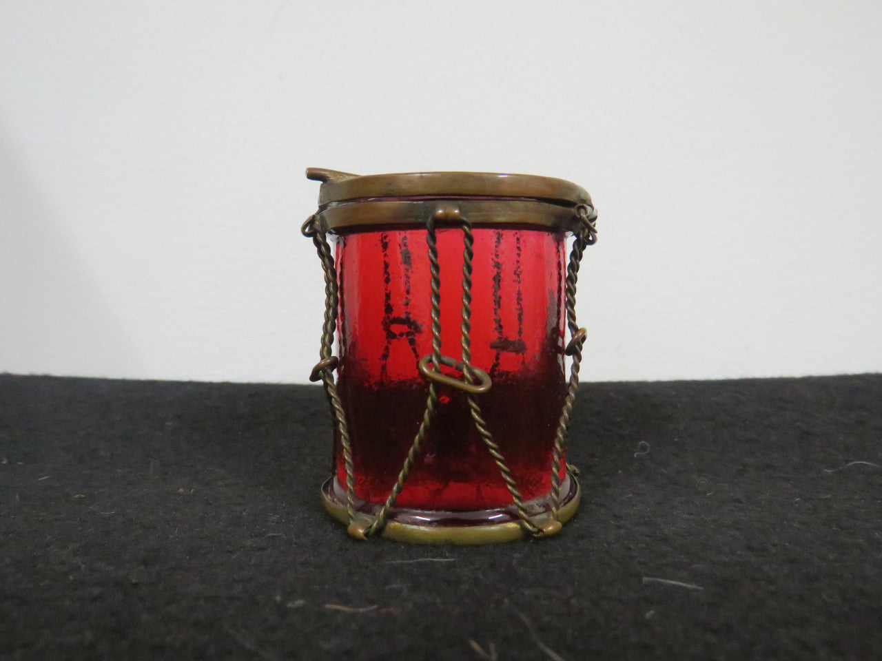 Very Rare Victorian Ruby Glass & Brass Trinket Box | Antique & Vintage | Moonee Ponds Antiques | Australia Wide Delivery