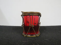 Very Rare Victorian Ruby Glass & Brass Trinket Box | Antique & Vintage | Moonee Ponds Antiques | Australia Wide Delivery