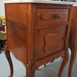 Pair of French Louis XVI Style Bedside Cabinets