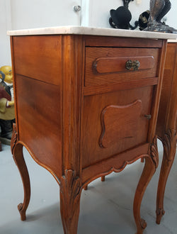 Pair of French Louis XVI Style Bedside Cabinets | Antique & Vintage | Moonee Ponds Antiques | Australia Wide Delivery