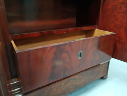 French Flame Mahogany Secretaire a Abattant | Antique & Vintage | Moonee Ponds Antiques | Australia Wide Delivery