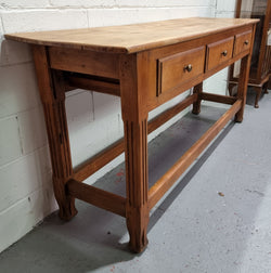 Late 19th Century Cherrywood Console Table With Three Drawers | Antique & Vintage | Moonee Ponds Antiques | Australia Wide Delivery