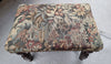 Flemish Baroque Style Walnut Footstool with Tapestry Fabric Top | Antique & Vintage | Moonee Ponds Antiques | Australia Wide Delivery