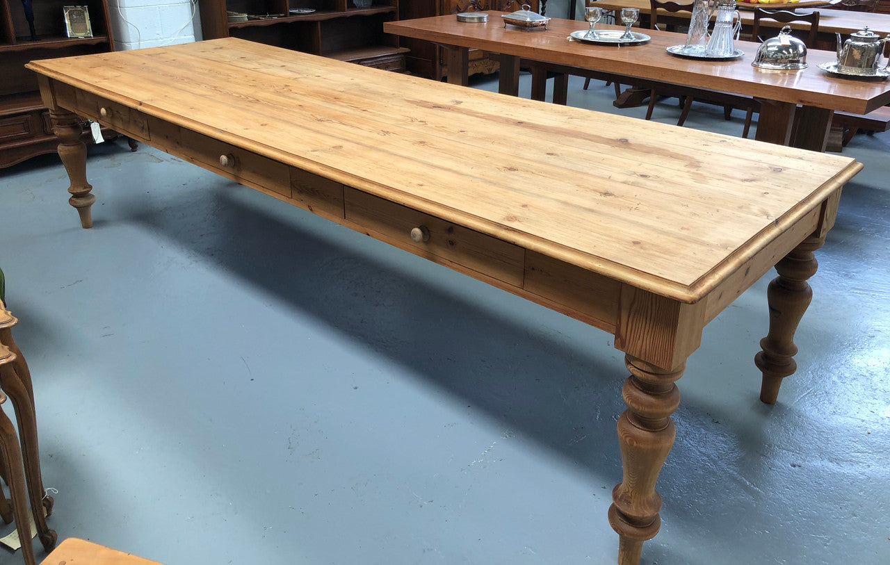Amazing Baltic Pine Long Dining Table | Antique & Vintage | Moonee Ponds Antiques | Australia Wide Delivery