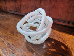 Italian Murano Twisted Glass Circular Knot Sculpture | Antique & Vintage | Moonee Ponds Antiques | Australia Wide Delivery