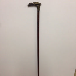 Bronze Leda And Swan Walking Stick