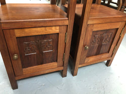 Pair Of French Arts & Crafts Bedside Cabinets | Antique & Vintage | Moonee Ponds Antiques | Australia Wide Delivery
