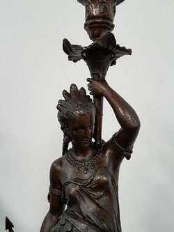 French 19th Century Three Piece Figural Clock Set | Antique & Vintage | Moonee Ponds Antiques | Australia Wide Delivery