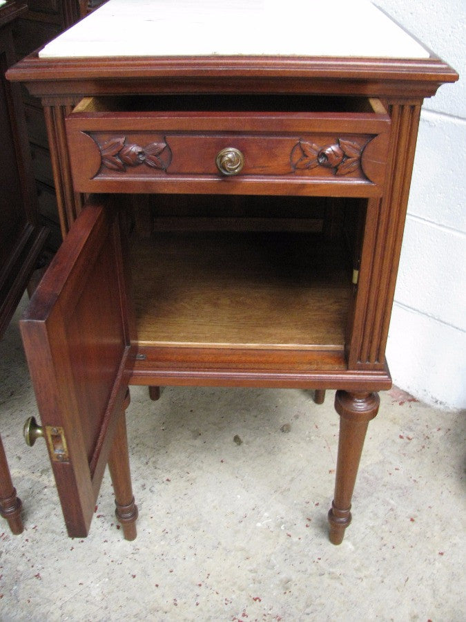Pair Of French Mahogany Bedsides | Antique & Vintage | Moonee Ponds Antiques | Australia Wide Delivery
