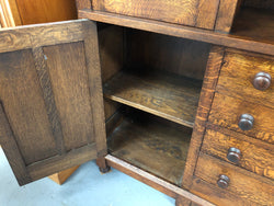 Superb 19th Century Oak Kitchen Cabinet | Antique & Vintage | Moonee Ponds Antiques | Australia Wide Delivery