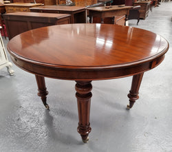 Victorian Round Mahogany Extension Table | Antique & Vintage | Moonee Ponds Antiques | Australia Wide Delivery