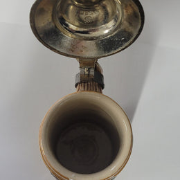 Small Vintage German beer stein marked made in the federal republic of Germany underneath. It is in good original condition, please view photos as they help form part of the description.