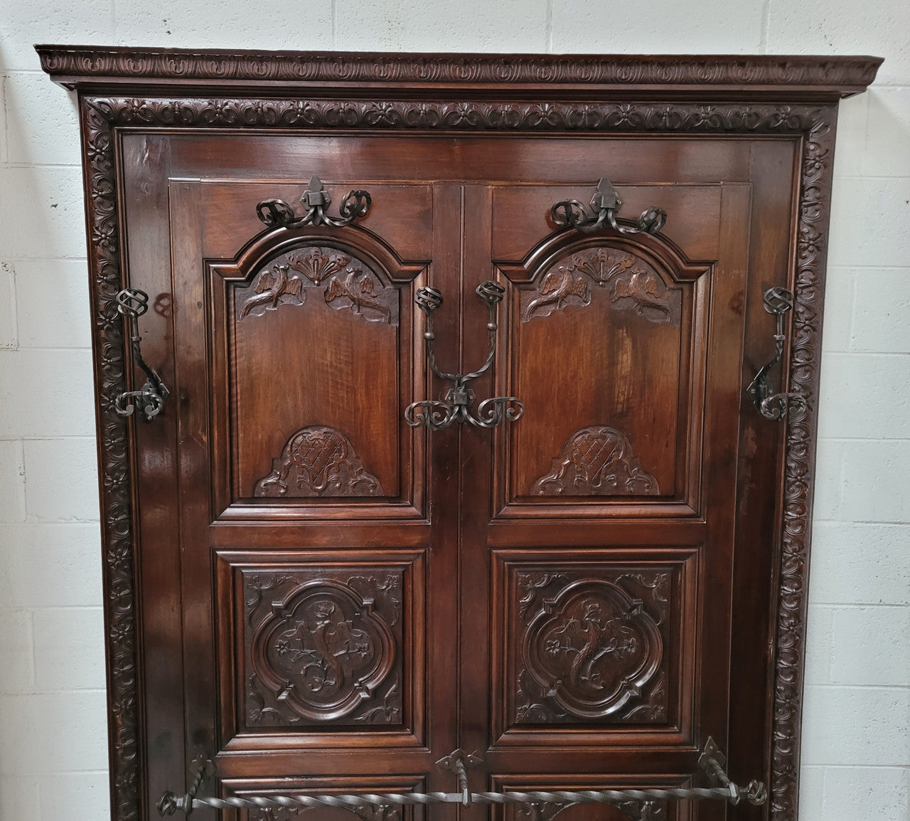 French Henry II 19th Century Narrow Proportioned Walnut Hall Stand | Antique & Vintage | Moonee Ponds Antiques | Australia Wide Delivery