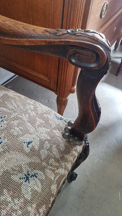 French 19th Century Regency Style Upholstered Armchair | Antique & Vintage | Moonee Ponds Antiques | Australia Wide Delivery