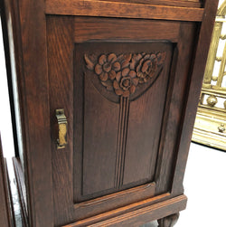Pair Of French Art Deco Oak Bedside Cabinets | Antique & Vintage | Moonee Ponds Antiques | Australia Wide Delivery