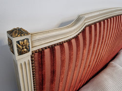 French Queen Size Upholstered Louis XV Style Painted Bed | Antique & Vintage | Moonee Ponds Antiques | Australia Wide Delivery