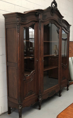 French 19th Century Louis XV Style Three Door Bookcase | Antique & Vintage | Moonee Ponds Antiques | Australia Wide Delivery