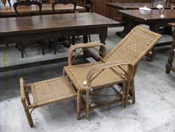 Vintage Seagrass Reclining Chair | Antique & Vintage | Moonee Ponds Antiques | Australia Wide Delivery