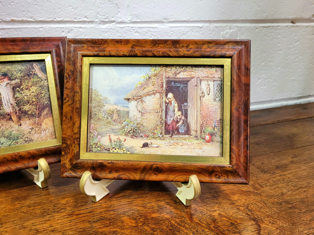 Delightful Myles Birket Foster framed prints, three different prints all nicely framed and in good original condition. Each print is being sold for $25 each