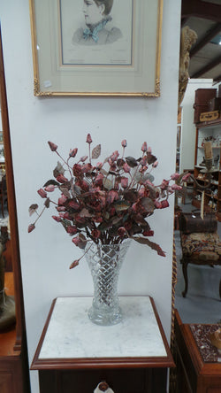 A Large Heavy Vintage Crystal Vase | Antique & Vintage | Moonee Ponds Antiques | Australia Wide Delivery