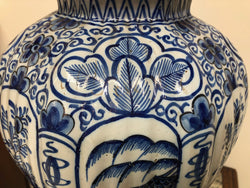 Large Early 18th Century Dutch Delft Hand Painted Lidded Vase | Antique & Vintage | Moonee Ponds Antiques | Australia Wide Delivery