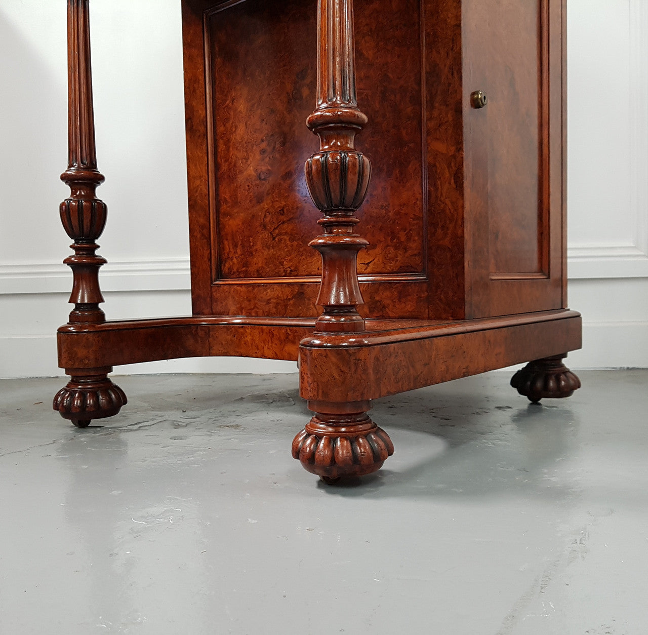 Absolutely Stunning William IV Burr Walnut Davenport by Gillows | Antique & Vintage | Moonee Ponds Antiques | Australia Wide Delivery